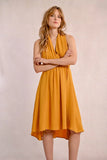 Front Pleated Dress