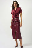 Leatherette Long Skirt