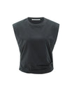 Top With Padded Shoulders