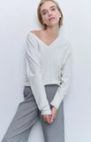 V-Neck detailed Soft Sweater