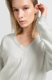 V-Neck detailed Soft Sweater