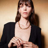 Solene Pave Statement Link Necklace