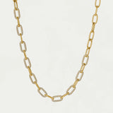Solene Pave Statement Link Necklace