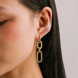 Solana Paperclip Triple Drop Hoops