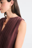 Soleil Pleat Top