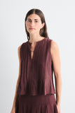Soleil Pleat Top