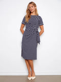 Striped Boatneck Dress