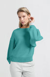 Contrast Trim Sweater Top