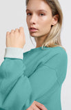 Contrast Trim Sweater Top