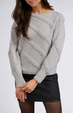 Diagonal Texture Sweater