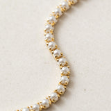 7" Tennis Pearl Bracelet