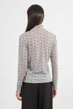 Bow Print Layering Top