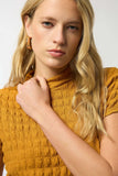 Textured Knit Fitted Top