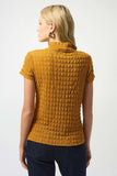 Textured Knit Fitted Top