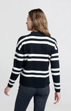 Turtle Neck Stripe Pullover