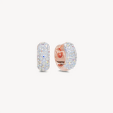 Snowflake Sparkle Mini Hoop Earring