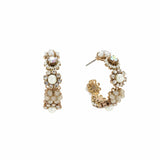 Bloom Crystal Hoop Earrings