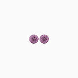 8 mm Birthstone Sparkle Ball Stud Earrings