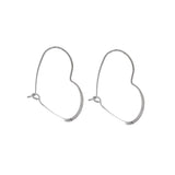 Heart Shape Hoops
