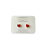 Enamel Heart Stud