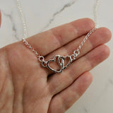 Mother & Child Hearts Embrace Necklace